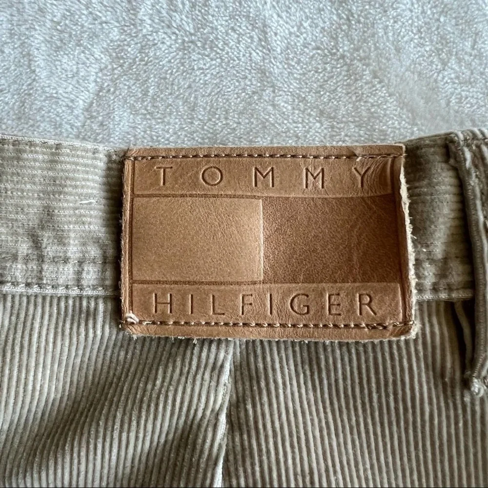 Tommy Hilfiger Corduroy Skirt Vintage Y2K Tan Size 6